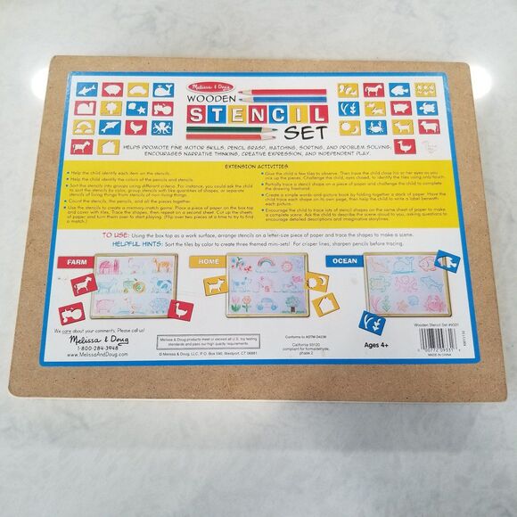 Melissa and Doug stencil kit preowned - Picture 1 of 12
